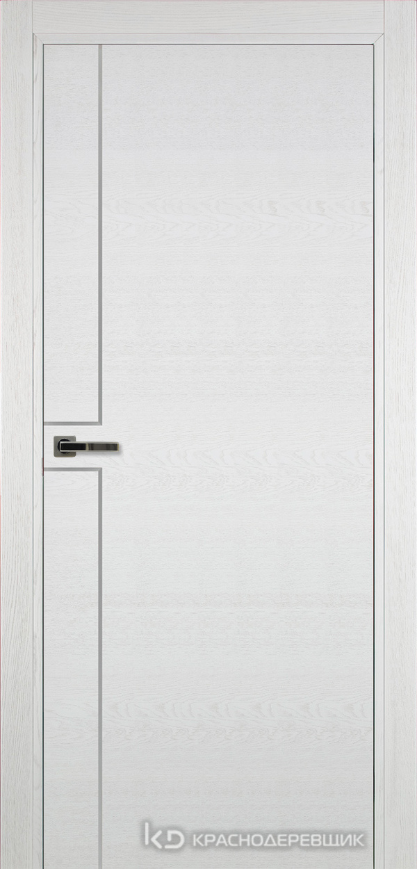 700 ЭмальБелыйШпонДуба Дверь 707 ДГ 21- 9 (пр/л), с фурн.