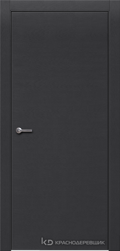 700 ЭмальЧерныйШпонДуба Дверь 700 ДГ 21- 9 (пр/л), с фурн.