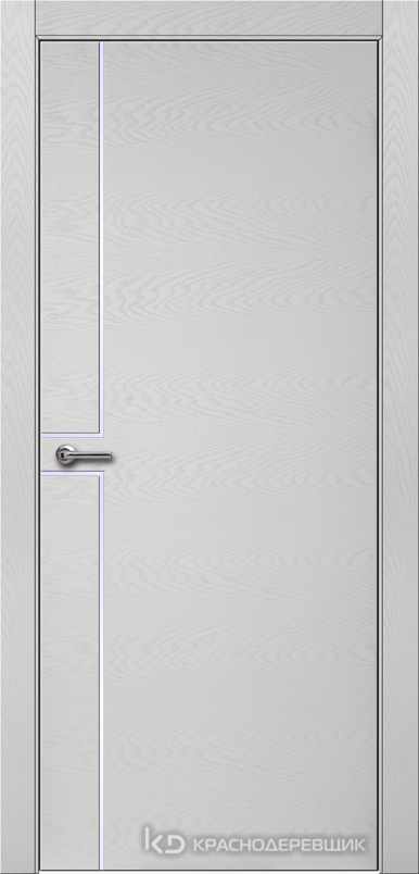 700 ЭмальСветлоСерыйШпонДуба Дверь 707 ДГ 21- 9 (пр/л), с фурн.