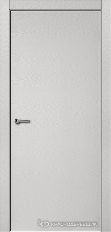 700 ЭмальСветлоСерыйШпонДуба Дверь 700 ДГ 21- 9 (пр/л), с фурн.