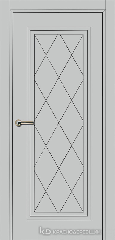 750 MDF ЭмальСветлоСерый Дверь 755 ДГ 21- 9 (пр/л), с фурн.