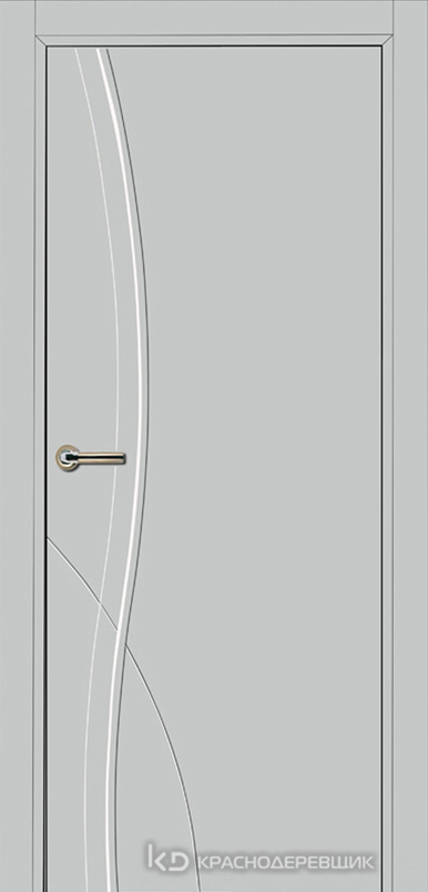 750 MDF ЭмальСветлоСерый Дверь 756 ДГ 21- 9 (пр/л), с фурн.