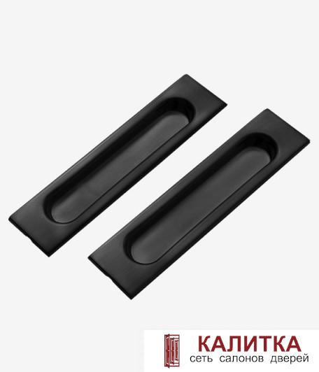 Комплект ручек прямоугольные для раздвижных дверей (2 шт) TIXX SDH 601 B чёрный